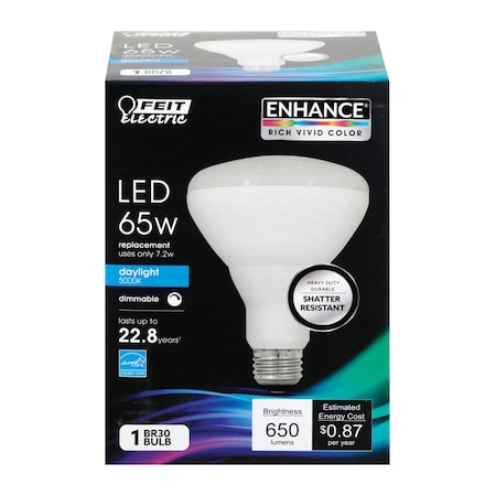 Feit Electric Feit BR30 E26 (Medium) LED Bulb Daylight 65 Watt Equivalence 1 pk BR30DM/950CA